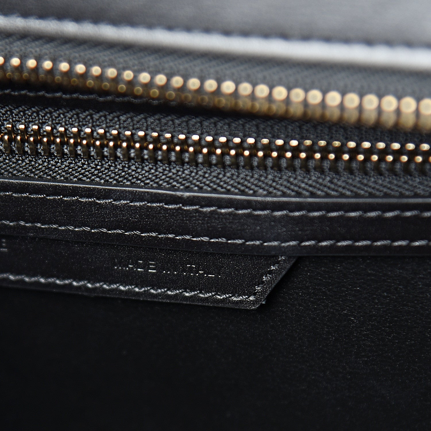 Celine Smooth Calfskin Multicolor Double Stitching Micro Luggage Black 8 of 13