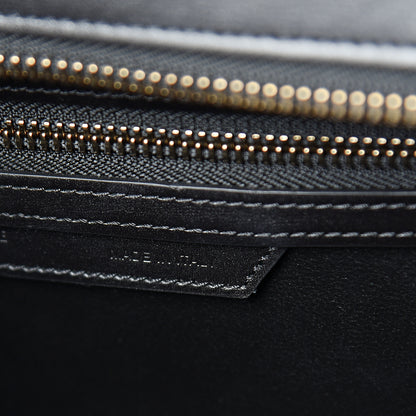 Celine Smooth Calfskin Multicolor Double Stitching Micro Luggage Black 8 of 13
