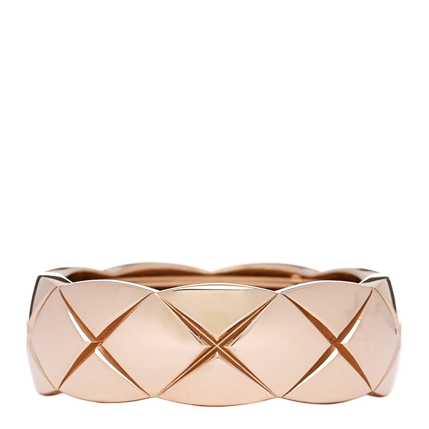 Chanel 18K Beige Gold Small Coco Crush Ring 53 6.5 3 of 6