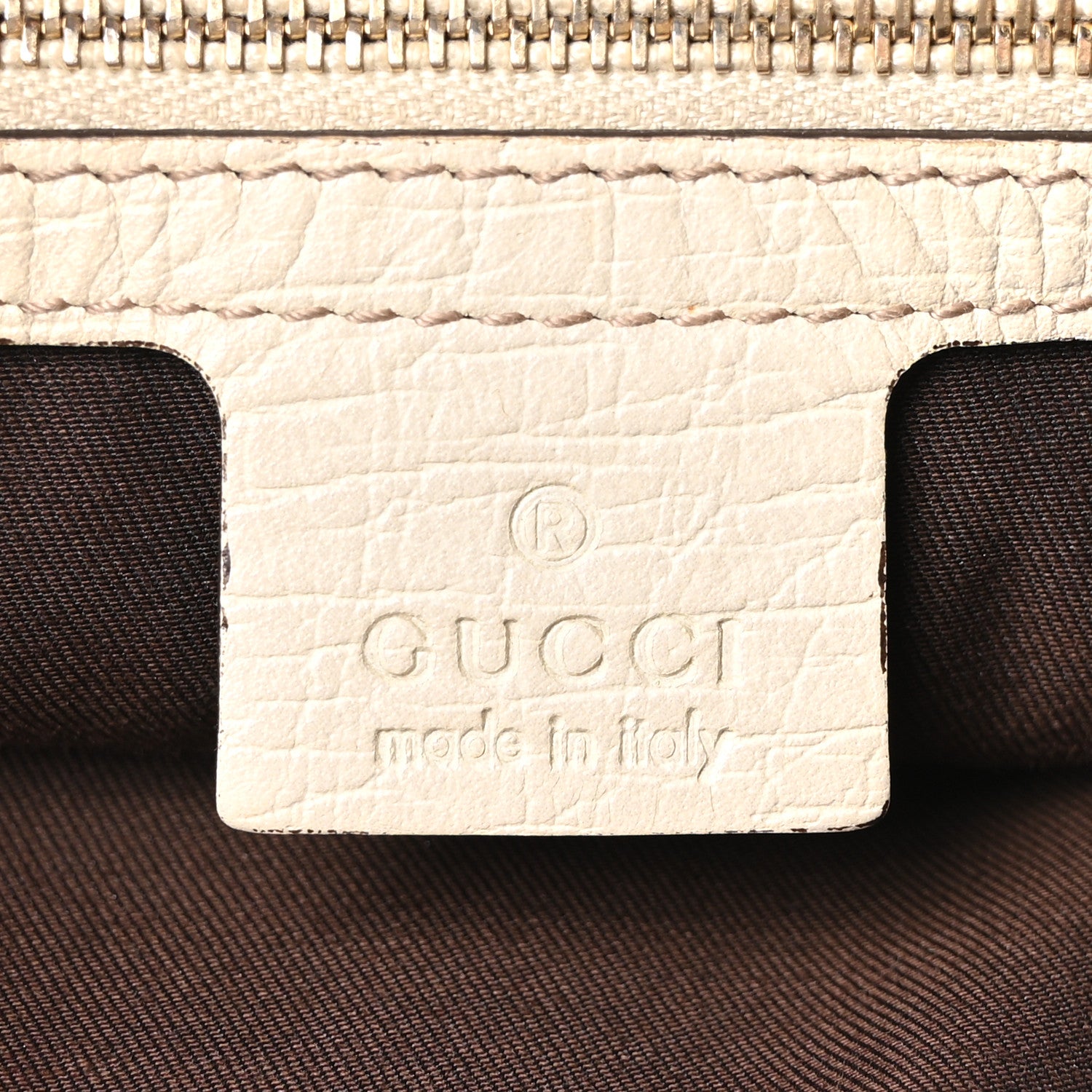 Gucci Monogram Medium Horsebit Chain Hobo Off White 6 of 10