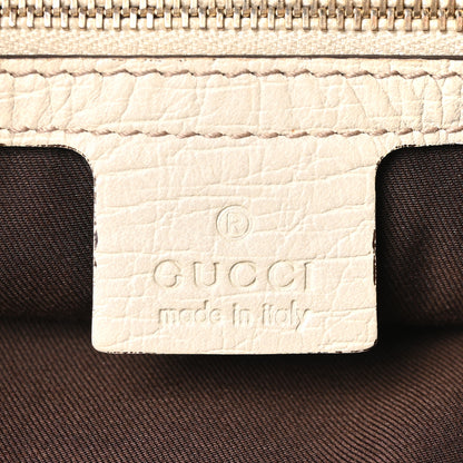 Gucci Monogram Medium Horsebit Chain Hobo Off White 6 of 10