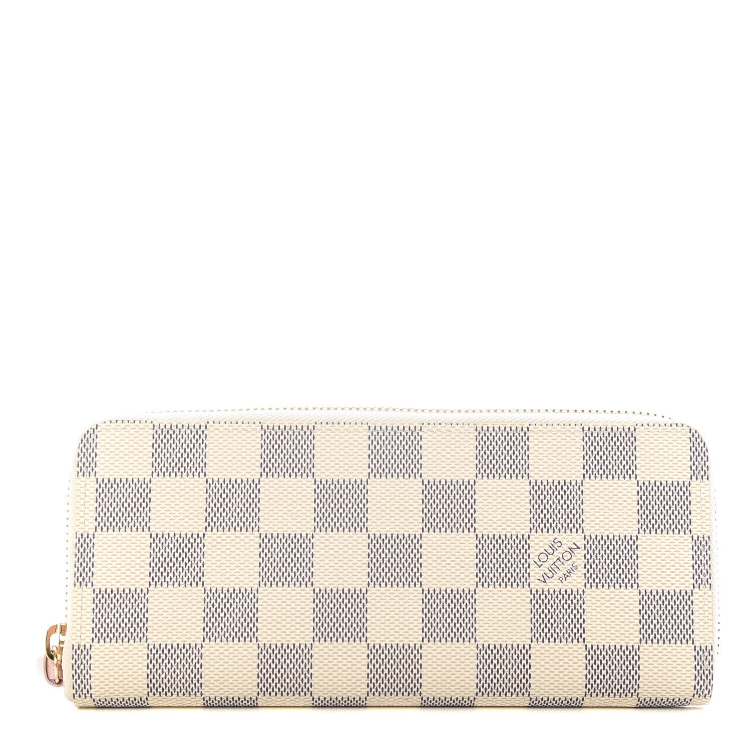 Louis Vuitton Damier Azur Clemence Wallet Rose Ballerine 1 of 8