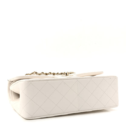 Chanel Caviar Quilted Jumbo Double Flap White 4 of 11