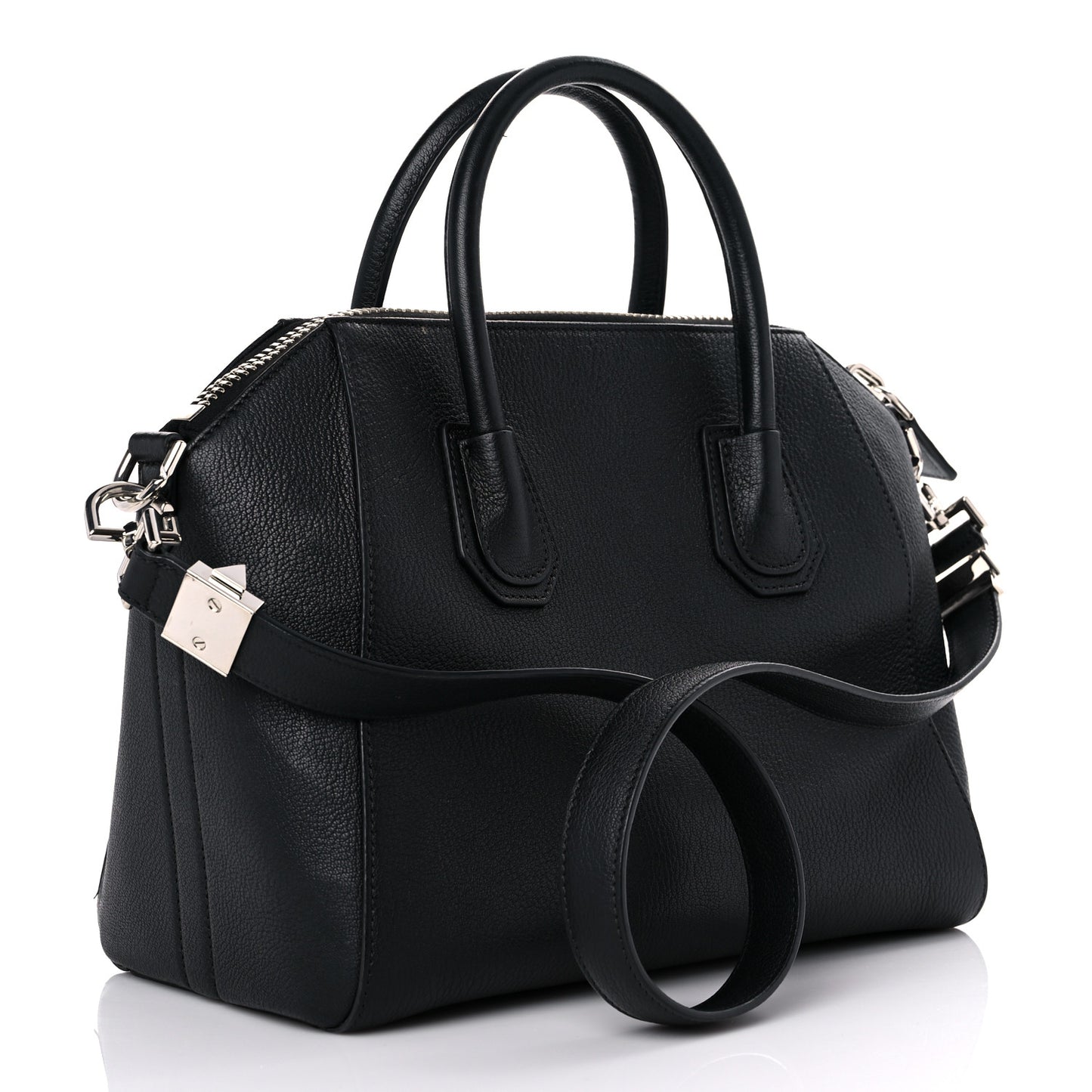 Sugar Goatskin Small Antigona Black