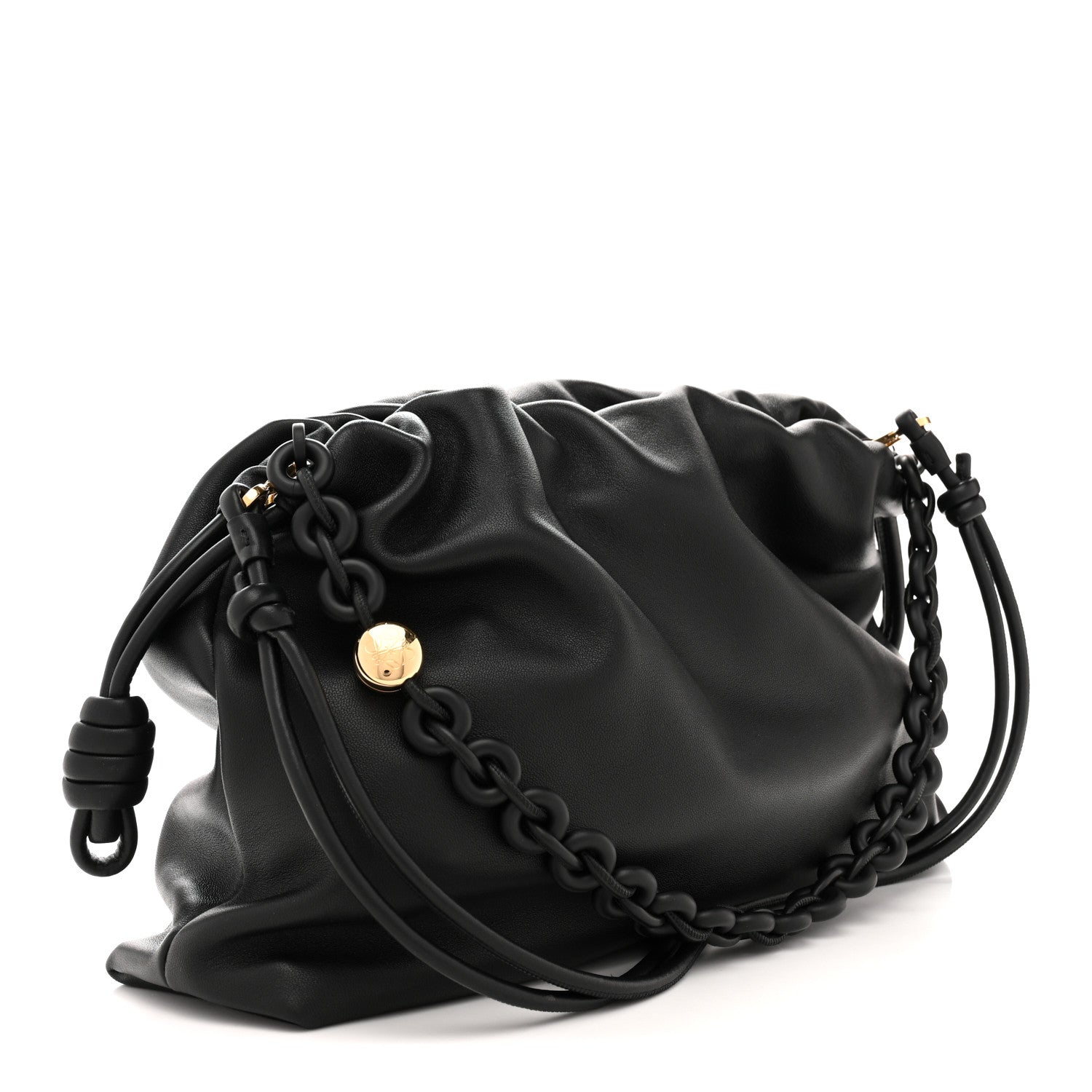 Loewe Mellow Nappa Large Donut Chain Flamenco Black 3 of 10