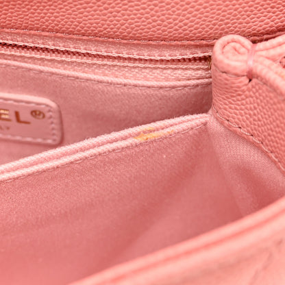 Chanel Caviar Quilted Mini Coco Handle Flap Pink 11 of 11