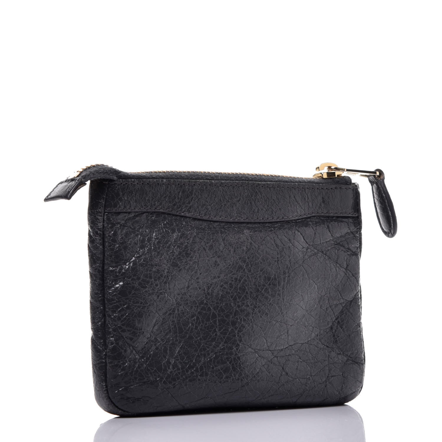 Balenciaga Agneau Giant 12 Gold Hardware M Porte-Monnaie Coin Purse Gris Fossile 3 of 7