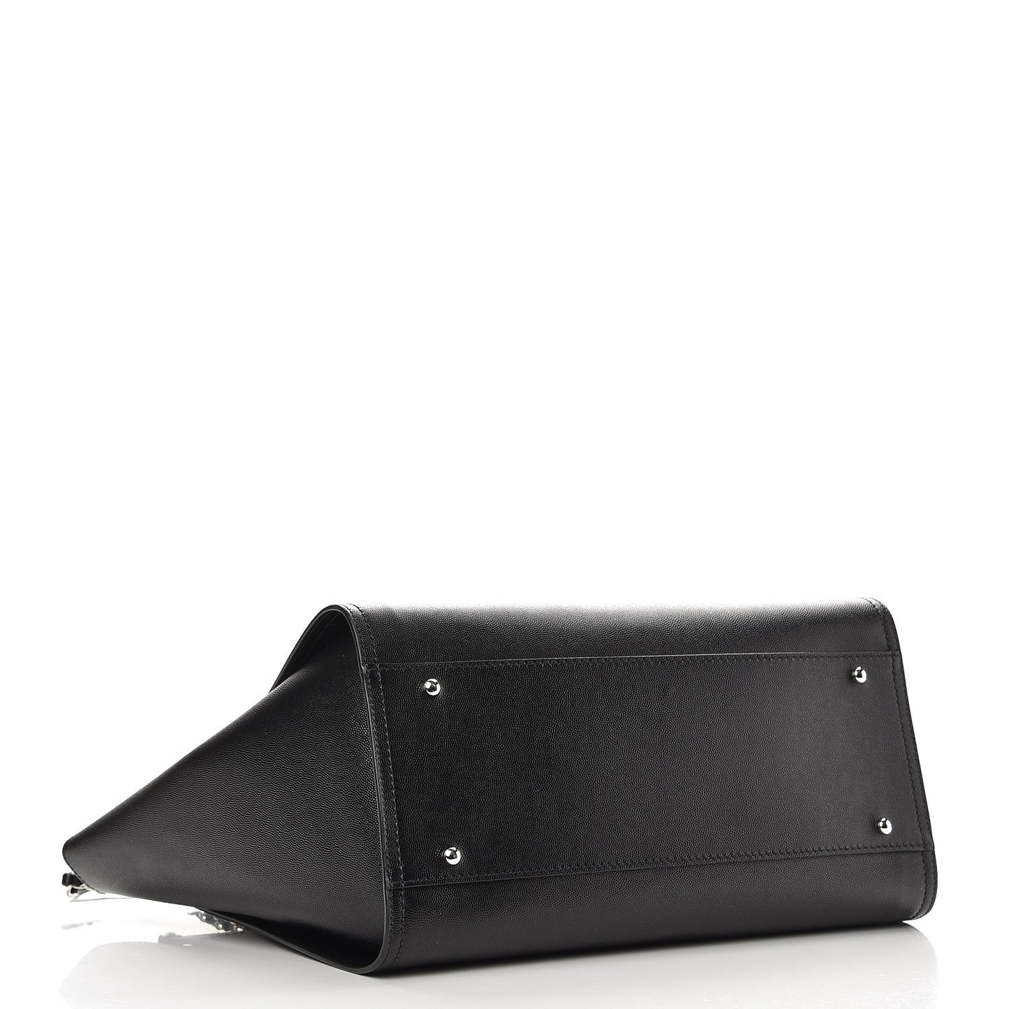 Caviar Medium Studded Deauville Tote Black