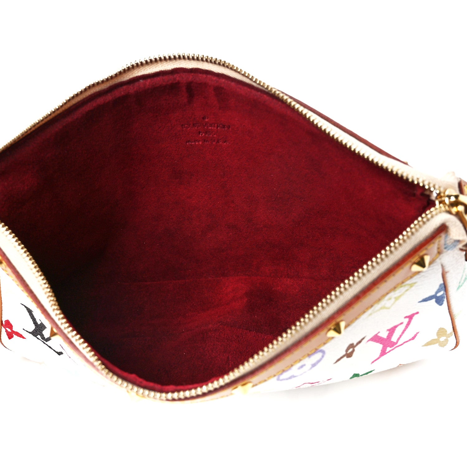 Louis Vuitton Monogram Multicolor Pochette Accessories White 5 of 11