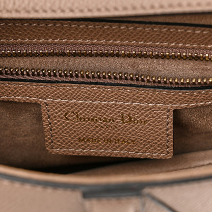 Christian Dior Grained Calfskin Saddle Bag Warm Taupe 6 of 11