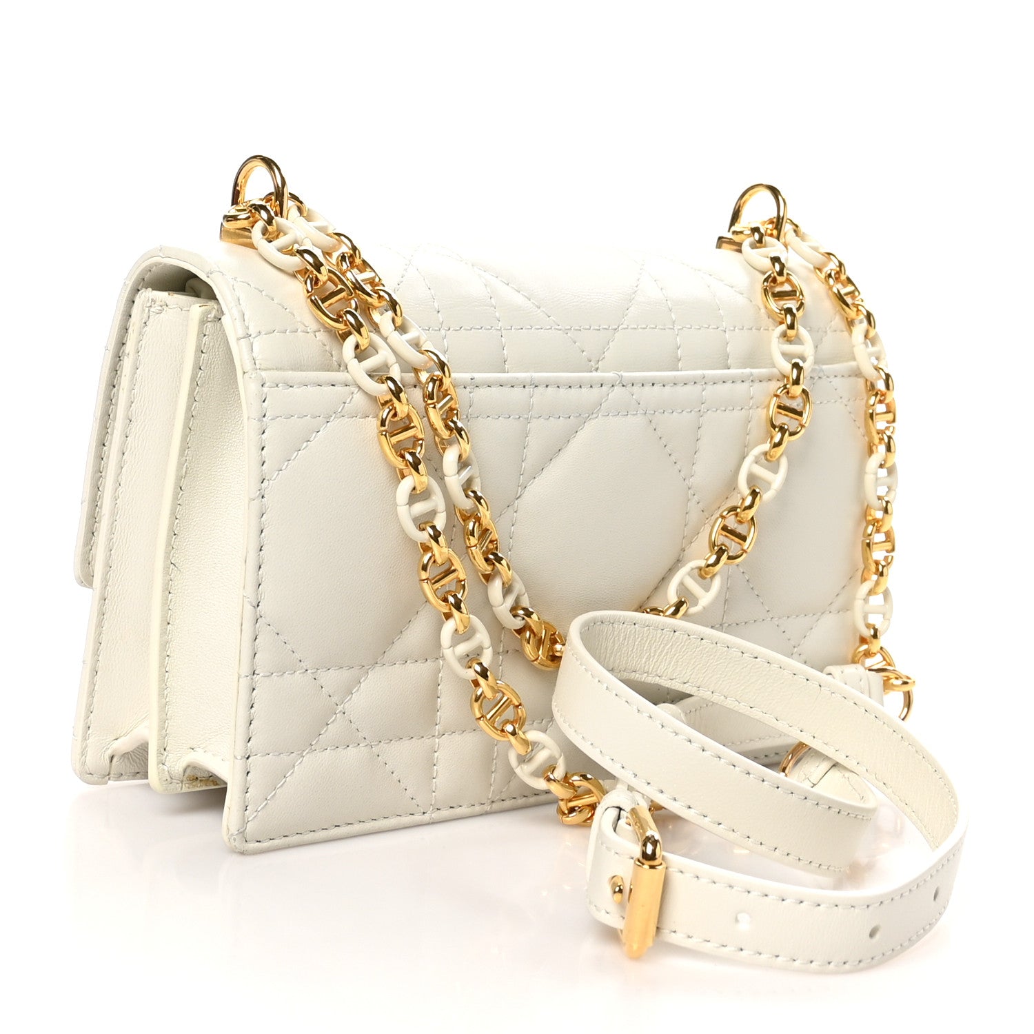 Christian Dior Lambskin Macrocannage Mini Miss Caro Bag Latte 3 of 11