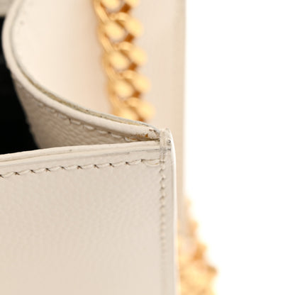 Saint Laurent Grain De Poudre Small Monogram Kate Satchel Crema Soft 10 of 11
