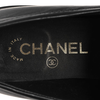 Chanel Lambskin Quilted CC Turnlock Loafers 39.5 Black 9 of 10