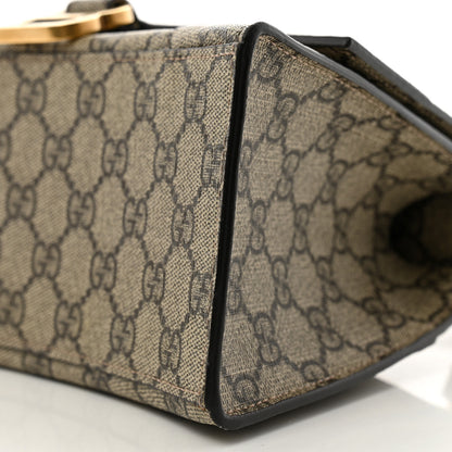 Balenciaga X GUCCI GG Supreme Monogram Small Hourglass Top Handle Bag Beige Ebony 10 of 10