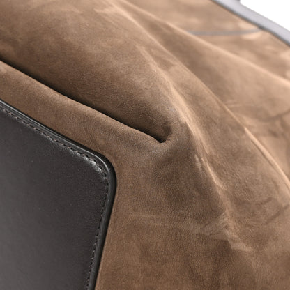 Bottega Veneta Suede Nappa Intrecciato Medium Flip Flap Tote Fondant 10 of 12