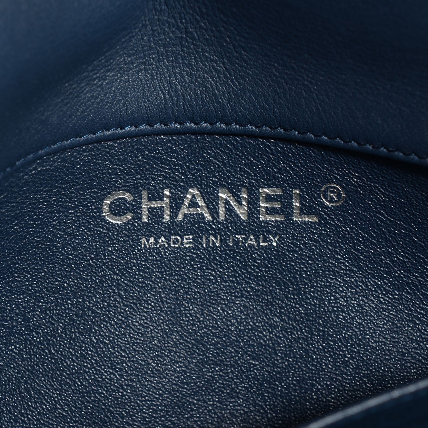 Chanel Patent Chevron Quilted Extra Mini Flap Dark Blue 7 of 9