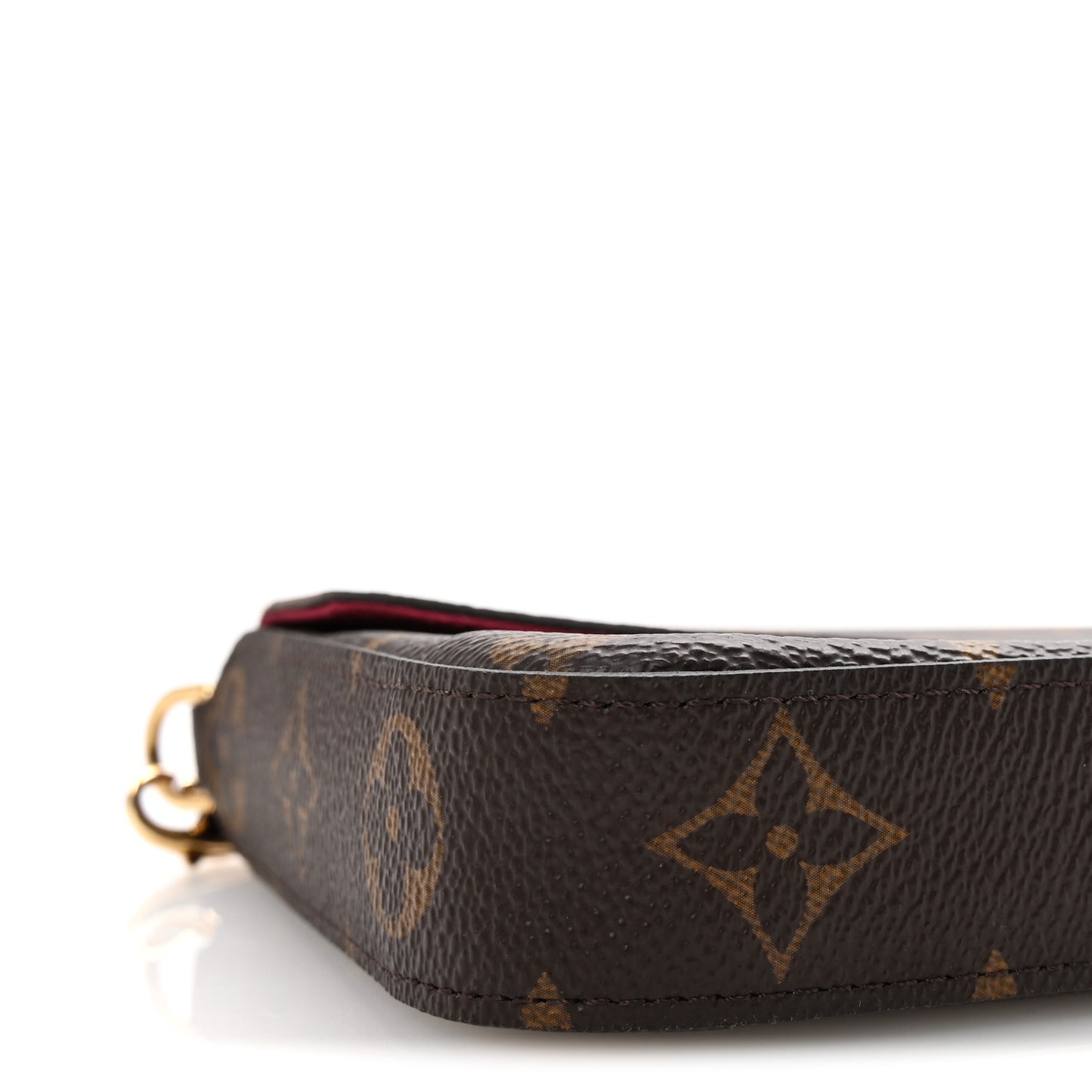 Monogram Pochette Felicie Chain Wallet Fuchsia