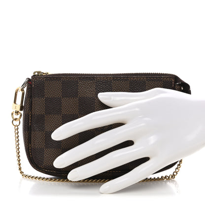 Louis Vuitton Damier Ebene Mini Pochette Accessories 2 of 7