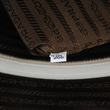 Prada Saffiano Briefcase Bianco 8 of 8