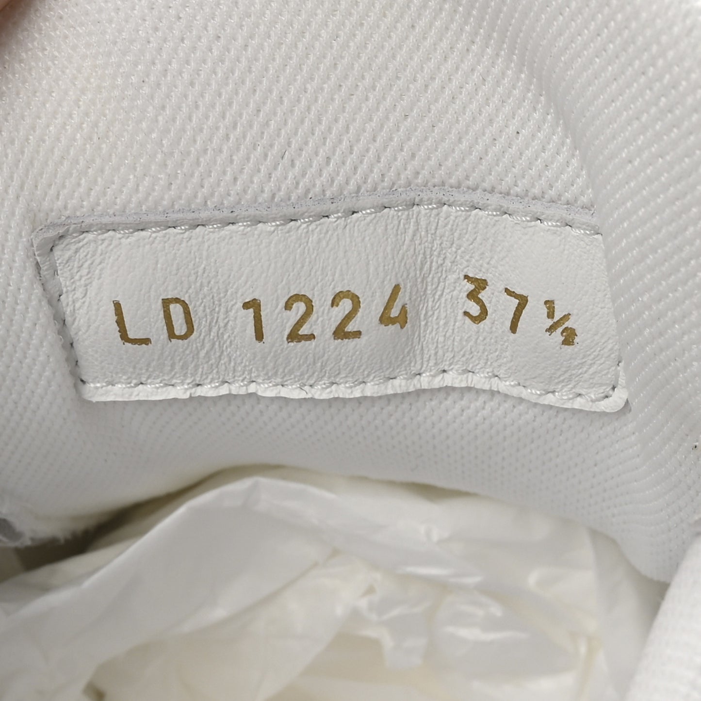 LV X TM Embossed Monogram Cherry Blossom LV Trainer Sneakers 37.5 White
