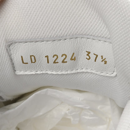 Louis Vuitton LV X TM Embossed Monogram Cherry Blossom LV Trainer Sneakers 37.5 White 9 of 10