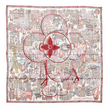 Louis Vuitton Silk Cache Cache Square 90 Scarf Pink 1 of 4
