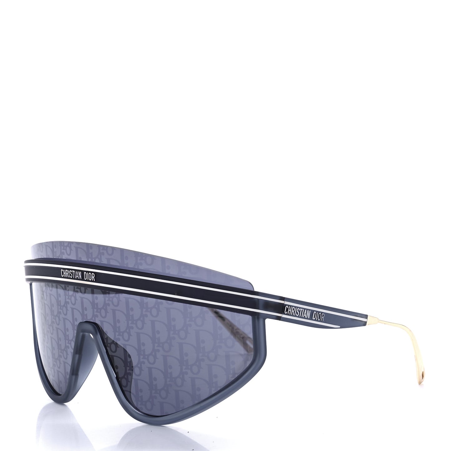 Oblique Mask DiorClub M2U Sunglasses Translucent Blue