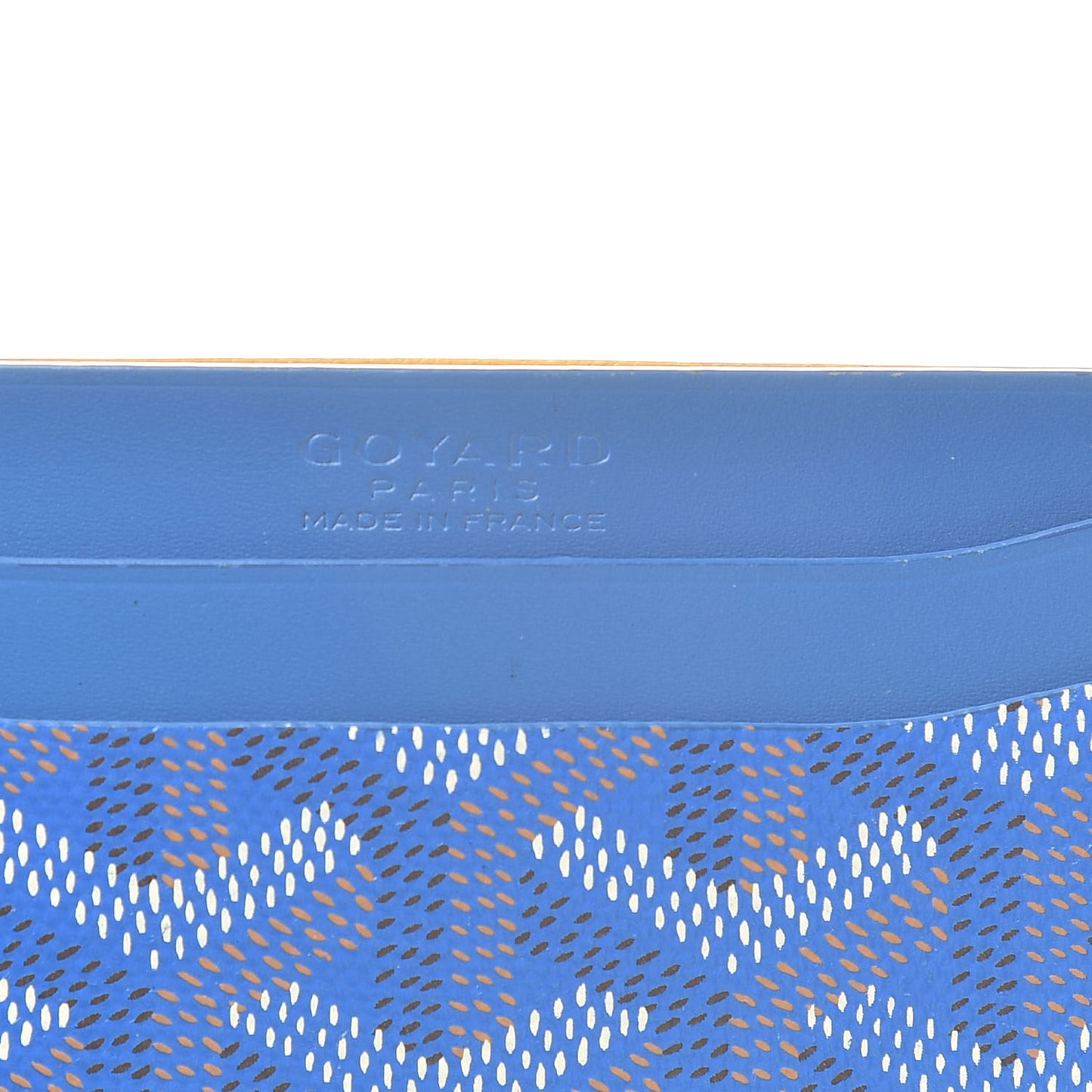 Goyardine Saint Sulpice Card Holder Sky Blue