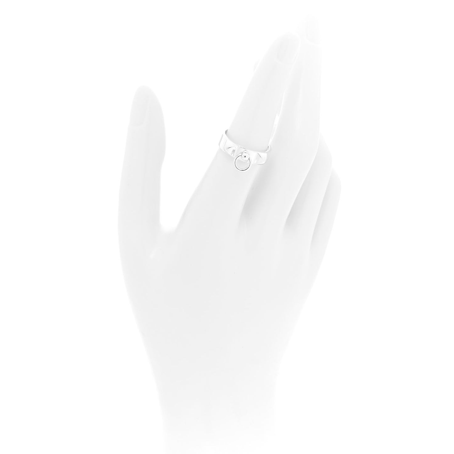 Sterling Silver PM Collier De Chien Ring 54 6.75