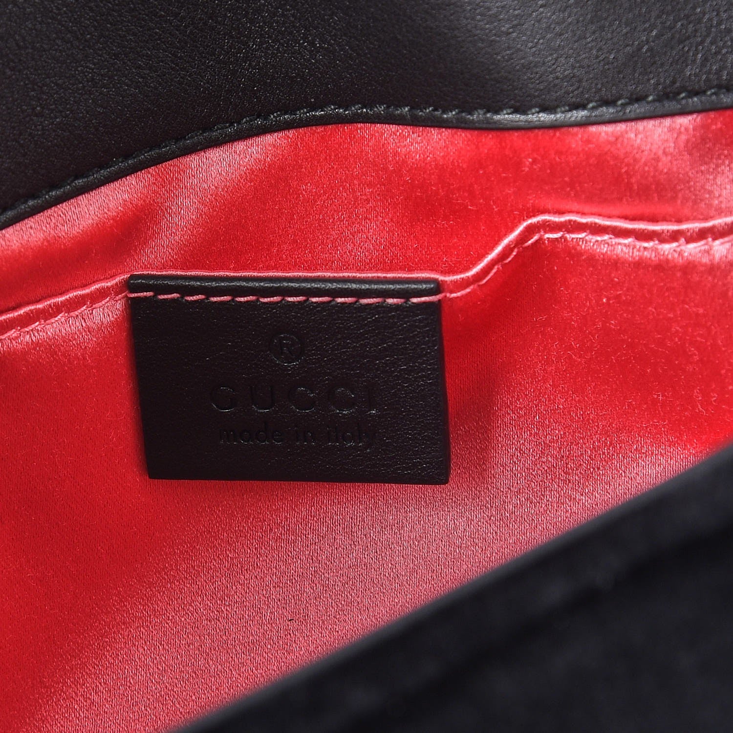 Gucci Velvet Matelasse Mini GG Marmont Shoulder Bag Black 7 of 9