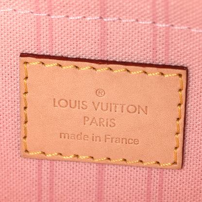 Louis Vuitton Damier Azur Neverfull MM GM Pochette Rose Ballerine 6 of 7