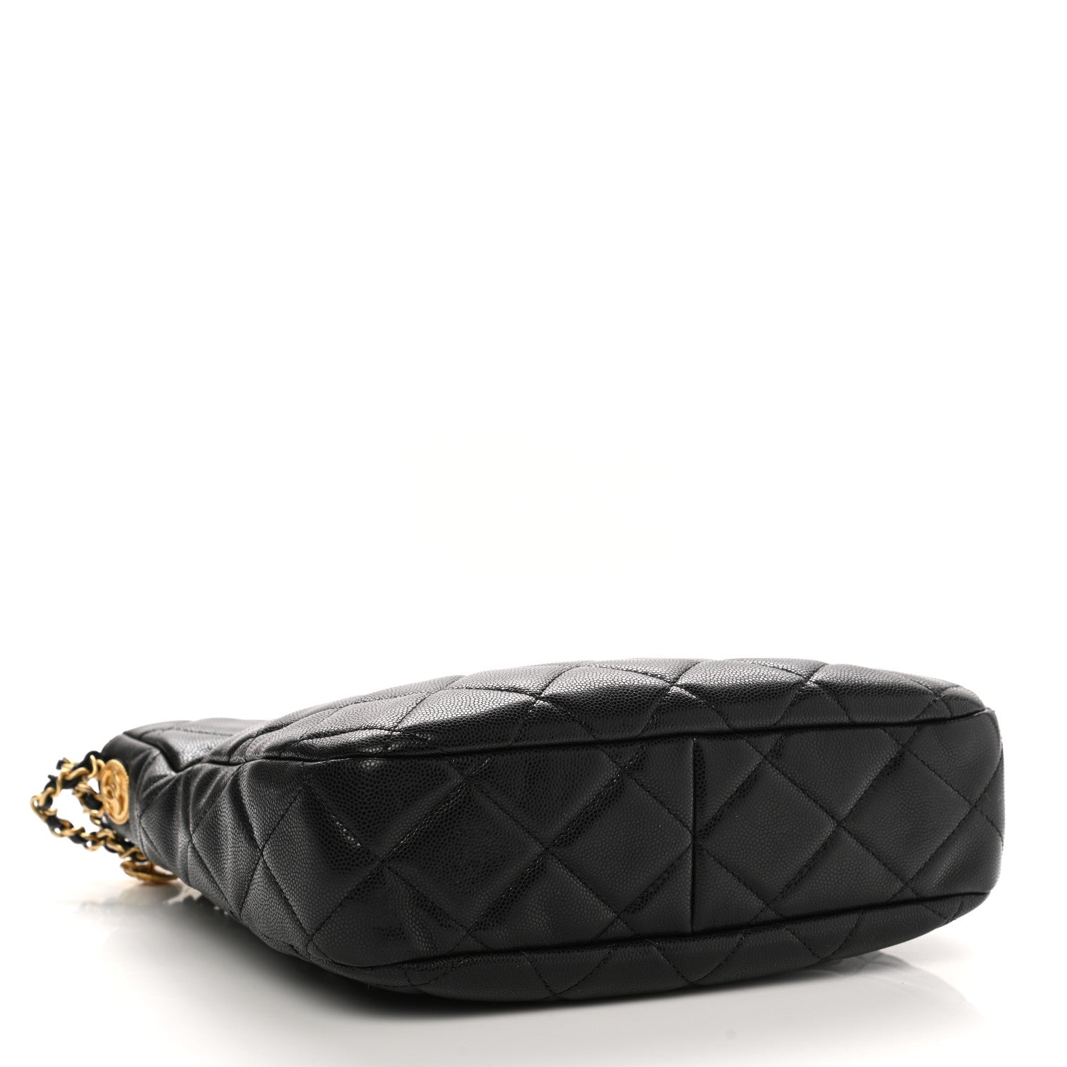 Chanel Caviar Quilted Twist Your Buttons Hobo Black 4 of 11