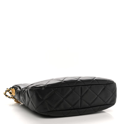 Chanel Caviar Quilted Twist Your Buttons Hobo Black 4 of 11
