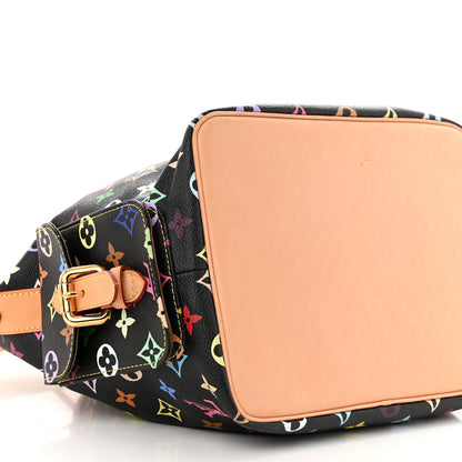 Louis Vuitton Monogram Multicolor Petit Noe Black 8 of 10