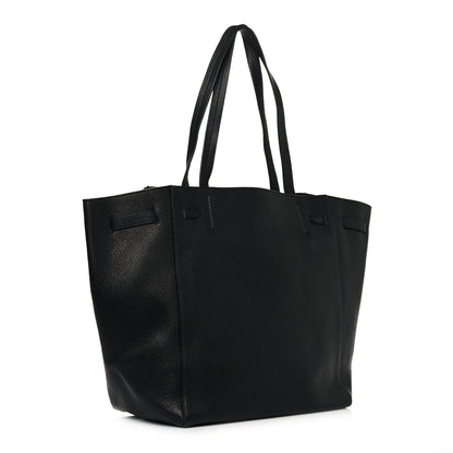 Celine Soft Grained Calfskin Small Belt Cabas Phantom Black 3 of 12