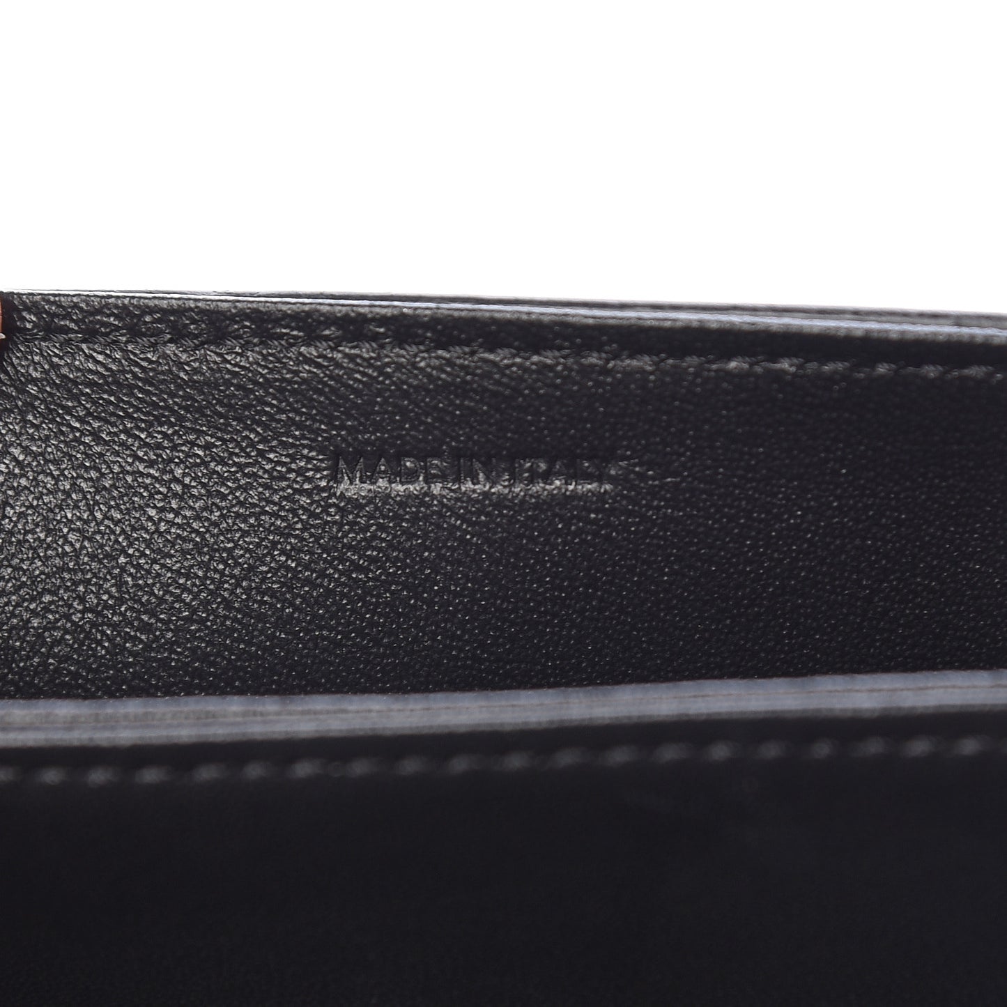 Shiny Calfskin Small C Bag Black