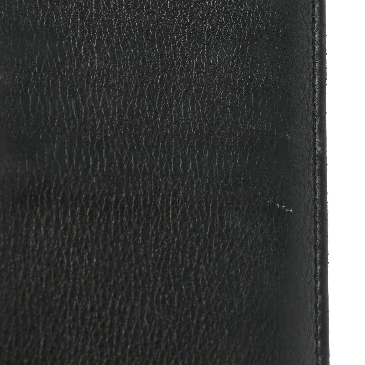 Metallic Galuchat Stingray Lambskin Yen Wallet Silver Black