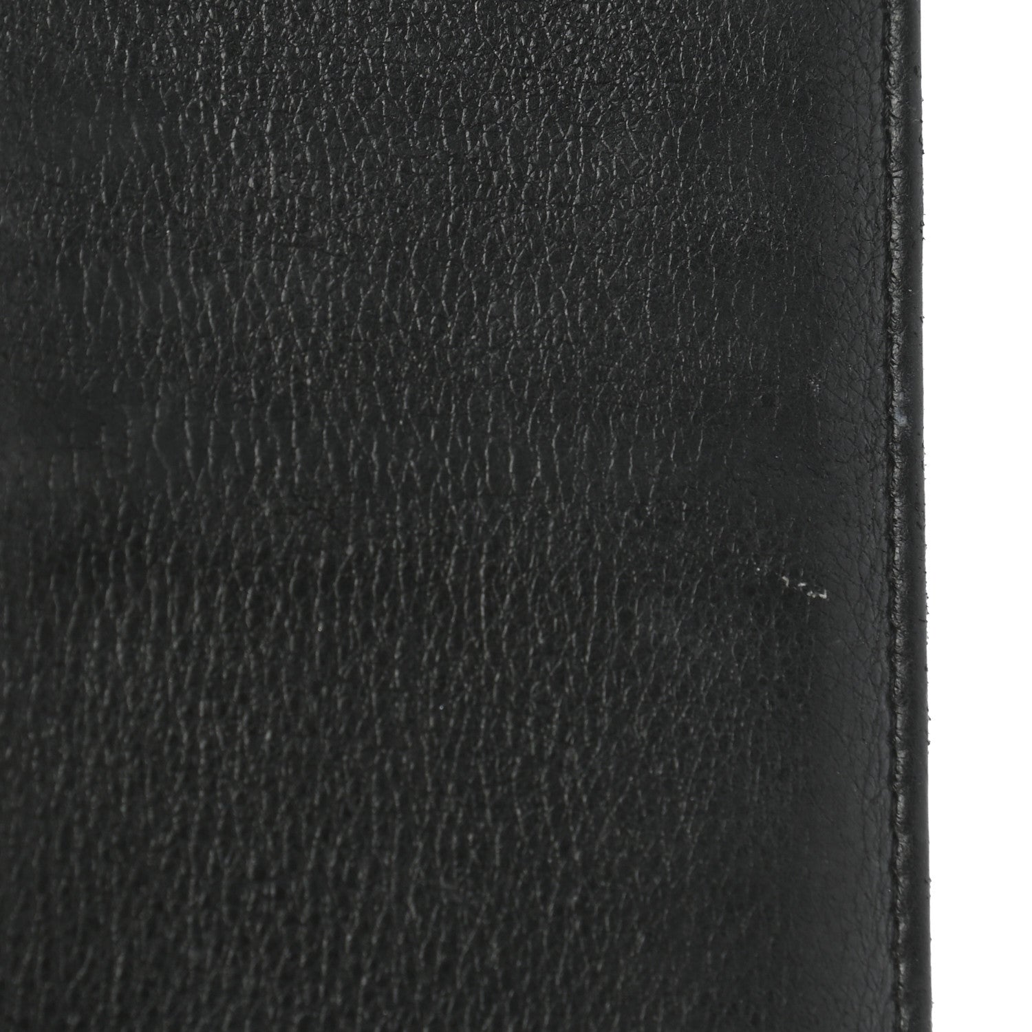 Chanel Metallic Galuchat Stingray Lambskin Yen Wallet Silver Black 9 of 9