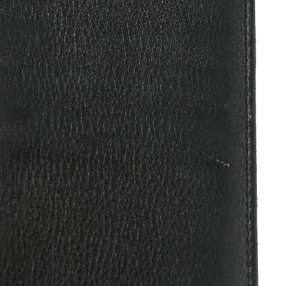 Chanel Metallic Galuchat Stingray Lambskin Yen Wallet Silver Black 9 of 9