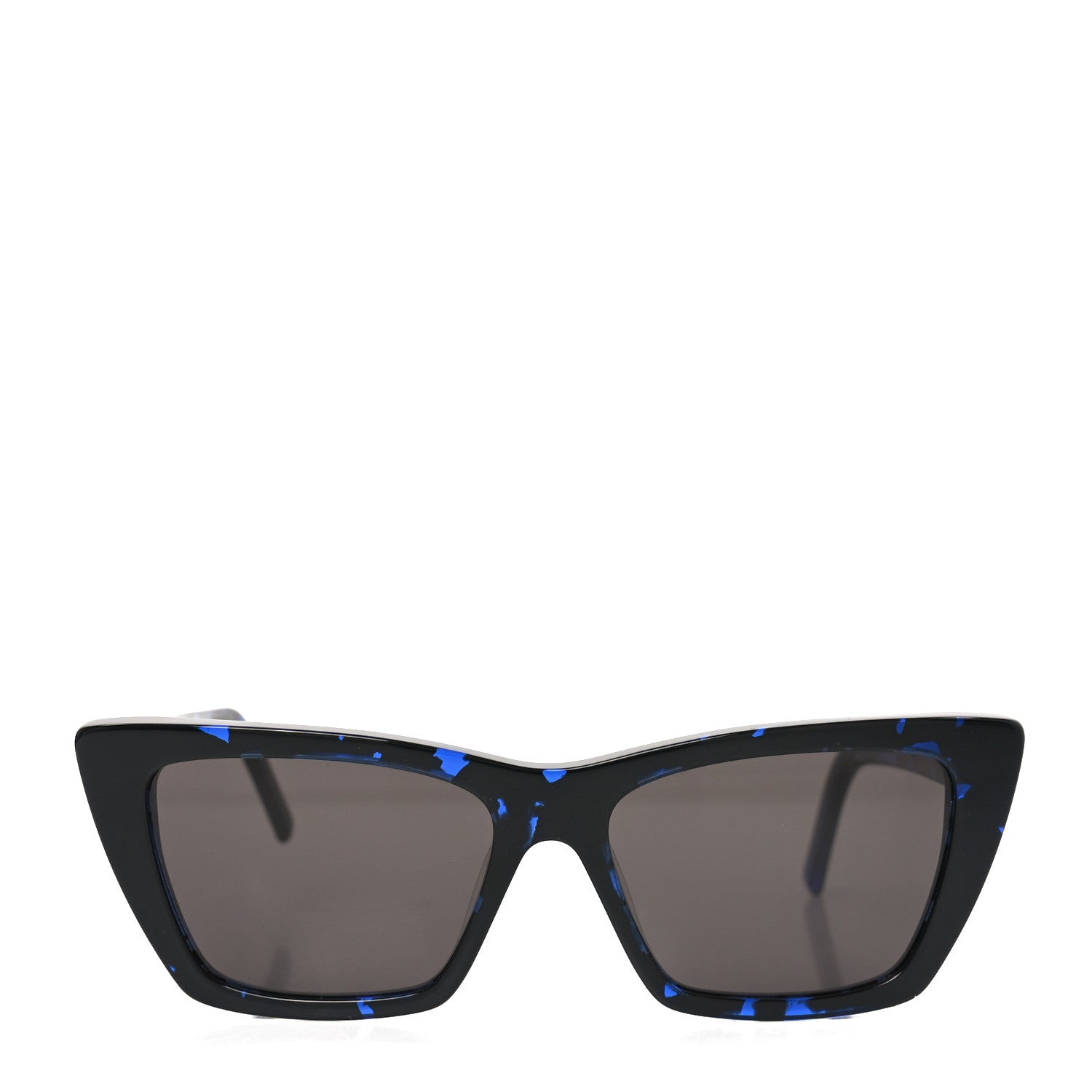 Saint Laurent Acetate Mica Cat Eye Sunglasses SL 276 Black Blue 2 of 8