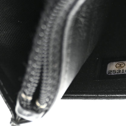 Chanel Caviar Quilted Boy Wallet On Chain WOC Black 8 of 11