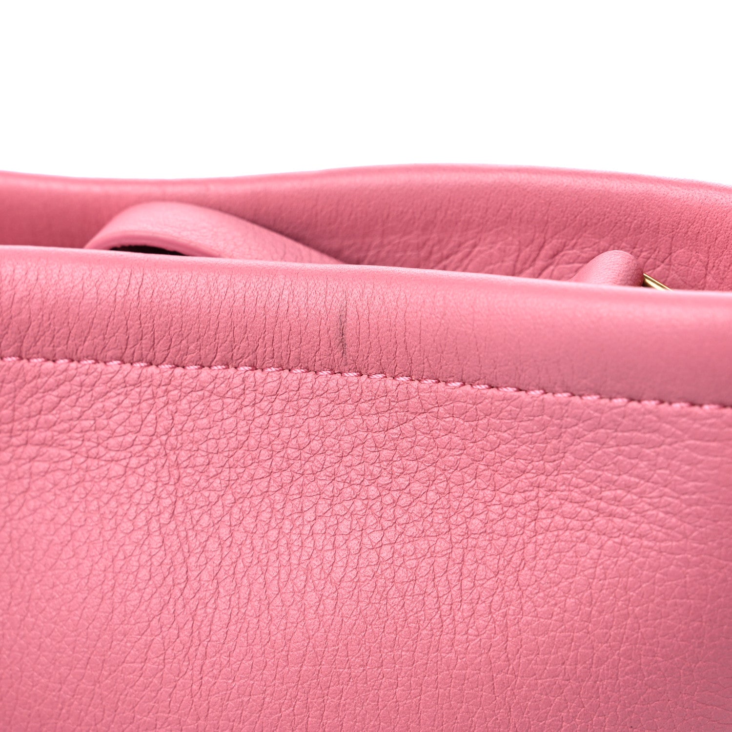 Mansur Gavriel Pebbled Calfskin Mini Zip Bucket Bag Pink 10 of 11