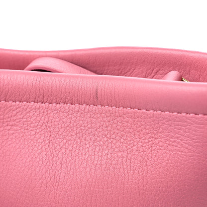 Mansur Gavriel Pebbled Calfskin Mini Zip Bucket Bag Pink 10 of 11