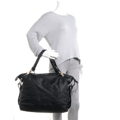 Gucci Leather Bamboo Bar Large Shoulder Bag Black 2 of 7