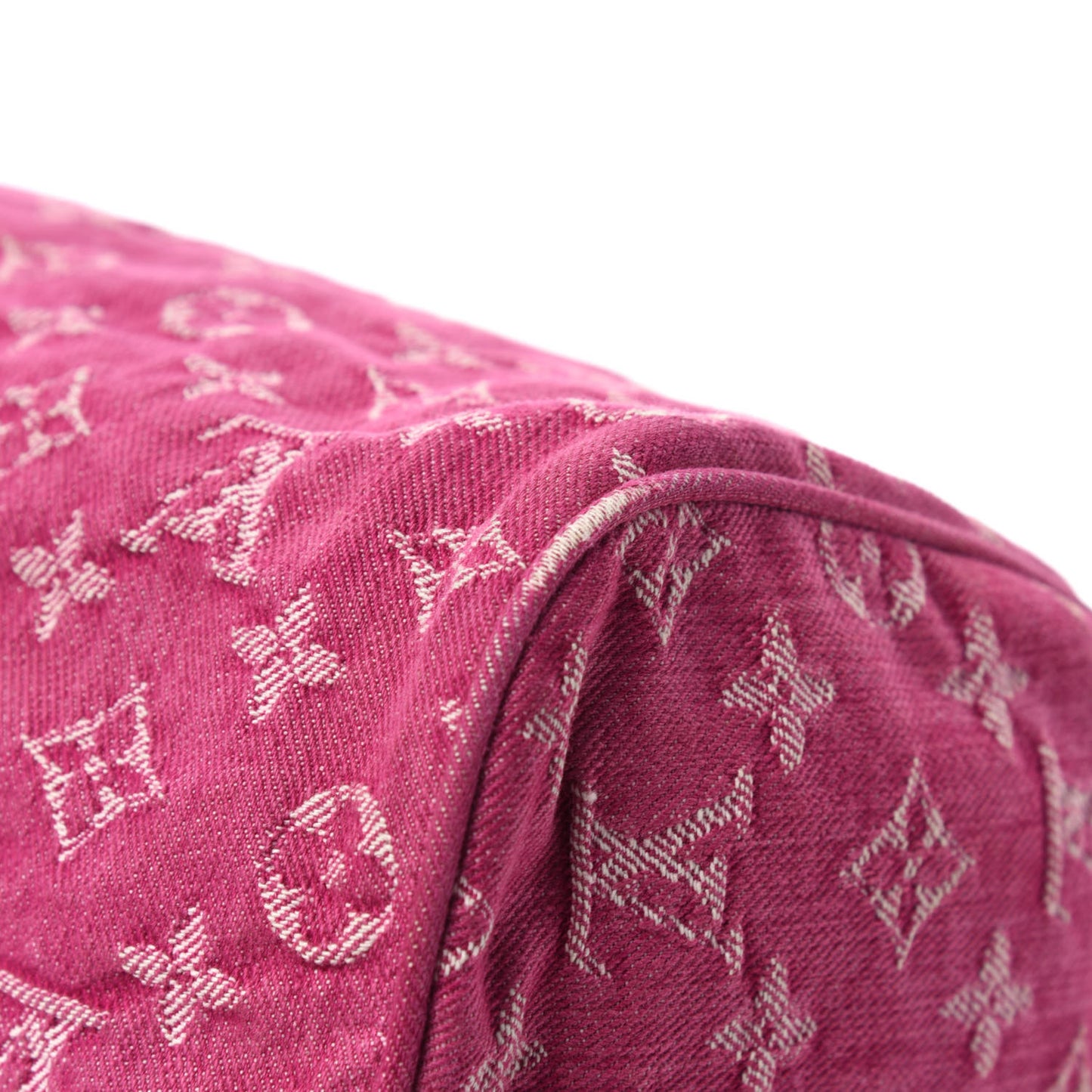 Monogram Denim Neo Speedy Fuchsia
