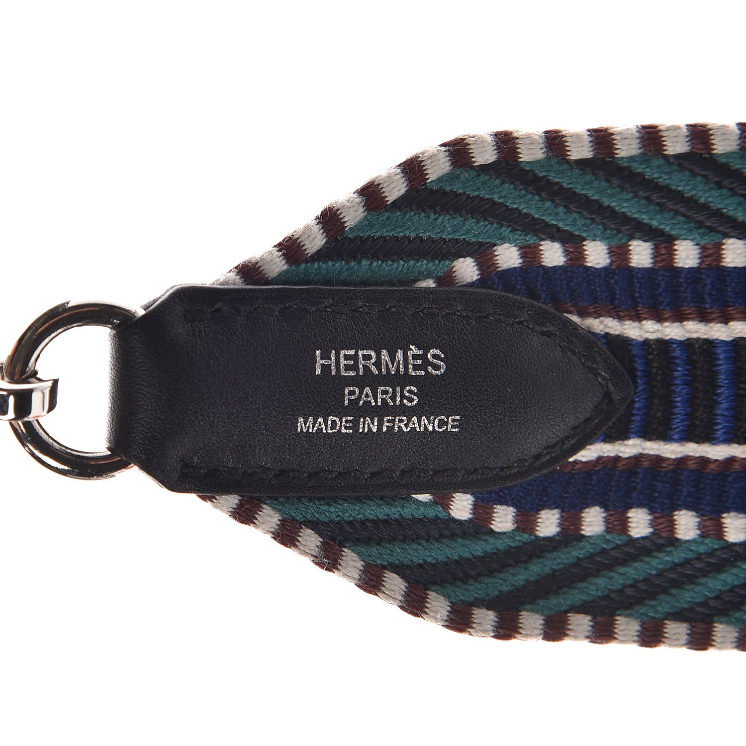 Hermes Toile Swift 50mm Sangle Cavale Shoulder Strap Malachite Bleu Electrique Black 4 of 6