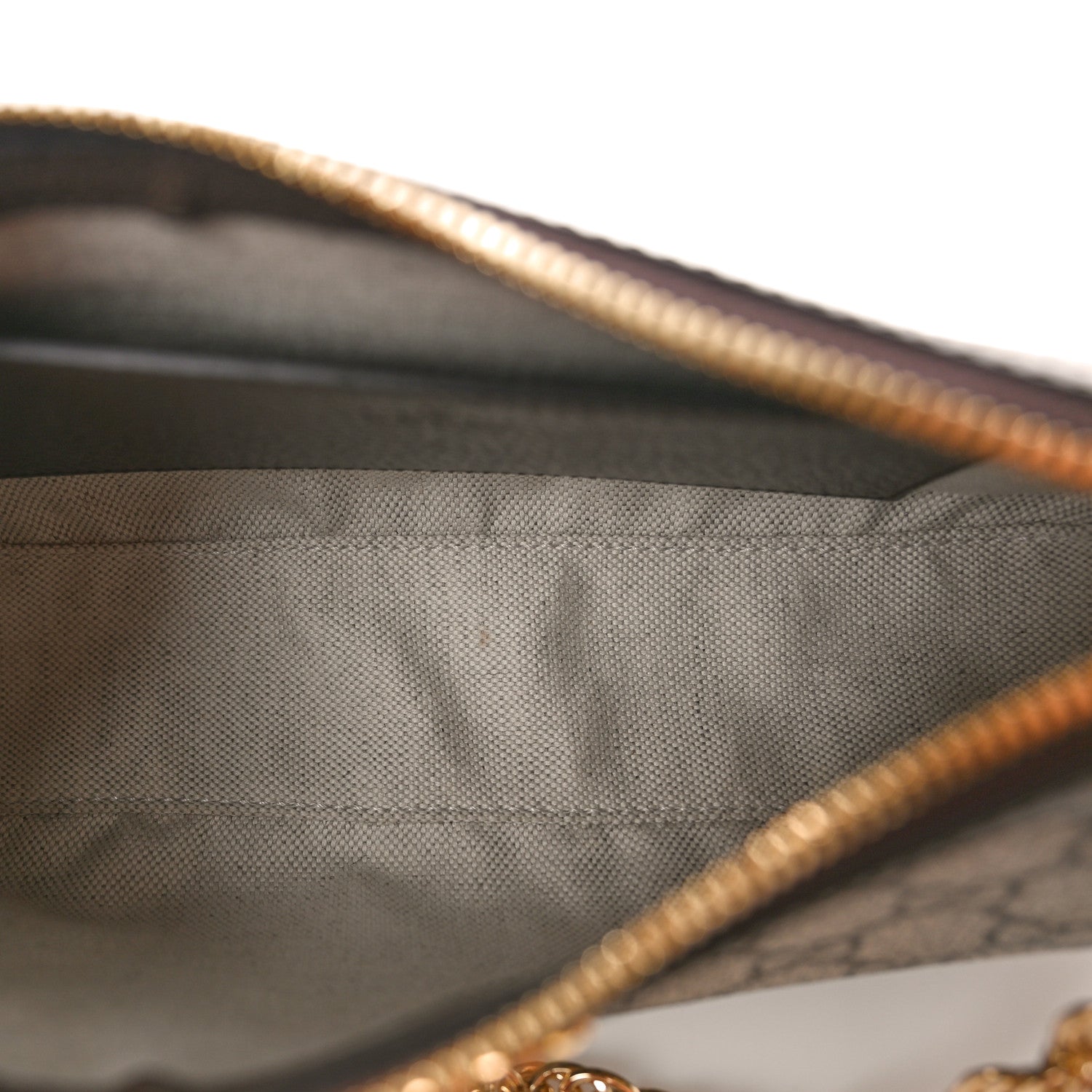 Gucci GG Supreme Monogram Textured Dollar Calfskin Web Small Ophidia GG Handbag Beige Ebony New Acero 5 of 10