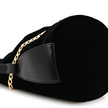 Prada Velvet Petit Sac Mini Bucket Bag Black 9 of 10