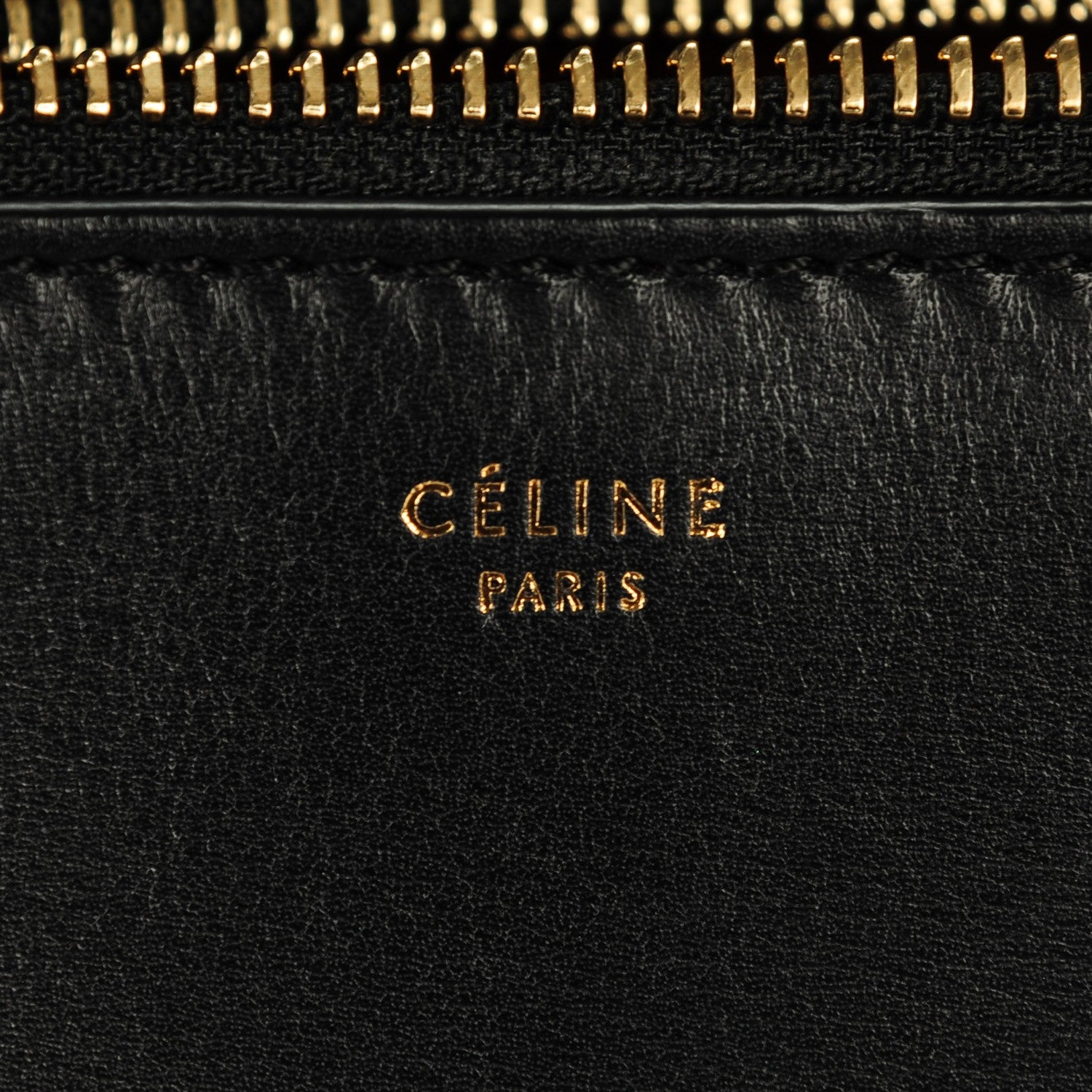Celine Smooth Calfskin Medium Edge Shoulder Bag Black 7 of 9