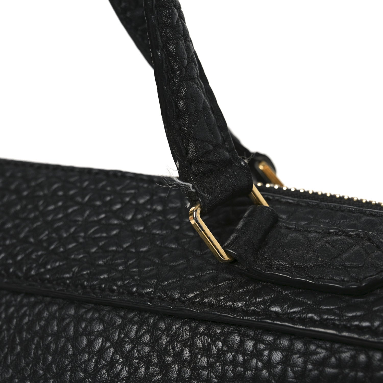 Celine Bullhide Calfskin Medium Ring Bag Black 18 of 18